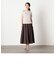 【洗える／セットアップ対応】ギャザーフレアースカート