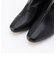 スクエアトゥ　ストレッチショートブーツ