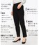 【美しい ベーシックパンツ】 裏起毛 カルゼ テーパードパンツ