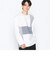 パッチワーク クルーネック ロングスリーブ Ｔシャツ