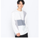 パッチワーク クルーネック ロングスリーブ Ｔシャツ