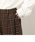 先染め起毛チェック　キュロットパンツ