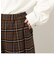 先染め起毛チェック　キュロットパンツ