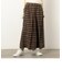 先染め起毛チェック　キュロットパンツ