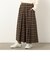 先染め起毛チェック　キュロットパンツ