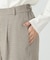 【美しい ベーシックパンツ】ＴＲツイル　ワイドパンツ