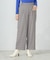 【美しい ベーシックパンツ】ＴＲツイル　ワイドパンツ