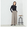 【セットアップ対応】 ストレッチツイル ワイドパンツ