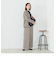 【セットアップ対応】 ストレッチツイル ワイドパンツ