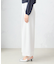 【セットアップ対応】ポリエステルツイル　ワイドパンツ