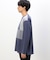 パッチワーク クルーネック ロングスリーブ Ｔシャツ