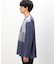 パッチワーク クルーネック ロングスリーブ Ｔシャツ