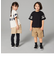 オンブレーチェック使い 半袖Tシャツ
