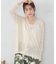 リネン混　カーディガン