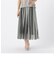 マルチカラーストライプ チュールプリーツスカート