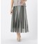 マルチカラーストライプ チュールプリーツスカート