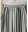 マルチカラーストライプ チュールプリーツスカート