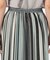 マルチカラーストライプ チュールプリーツスカート