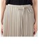 【セットアップ対応】麻調ポリエステル　プリーツスカート