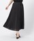 【セットアップ対応】麻調ポリエステル　プリーツスカート