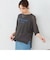 シアーニット ロゴ Tシャツ