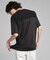 ケーブル柄ジャカード コンビデザインＴシャツ