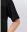 ケーブル柄ジャカード コンビデザインＴシャツ