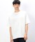 ケーブル柄ジャカード コンビデザインＴシャツ