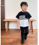 ギンガムチェック使い 切替え半袖Tシャツ(ベビーサイズ)