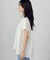 異素材ペブラムカットソー