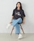 速乾　箔プリント Tシャツ