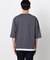 七分袖 フェイクレイヤード キーネックＴシャツ