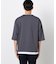 七分袖 フェイクレイヤード キーネックＴシャツ
