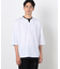 七分袖 フェイクレイヤード キーネックＴシャツ