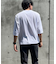 七分袖 フェイクレイヤード キーネックＴシャツ