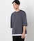 ７分袖 フェイクレイヤード クルーネックＴシャツ