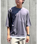７分袖 フェイクレイヤード クルーネックＴシャツ