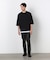 ７分袖 フェイクレイヤード クルーネックＴシャツ