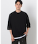 ７分袖 フェイクレイヤード クルーネックＴシャツ
