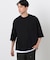 ７分袖 フェイクレイヤード クルーネックＴシャツ