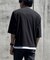 ７分袖 フェイクレイヤード クルーネックＴシャツ