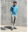 ７分袖 フェイクレイヤード クルーネックＴシャツ