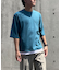 ７分袖 フェイクレイヤード クルーネックＴシャツ