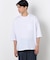 ７分袖 フェイクレイヤード クルーネックＴシャツ