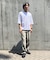 ７分袖 フェイクレイヤード クルーネックＴシャツ