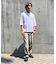 ７分袖 フェイクレイヤード クルーネックＴシャツ