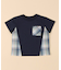 チェック使い ポケットTシャツ(ベビーサイズ)