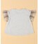 チェック使い 袖フリルTシャツ(ベビーサイズ)