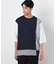 ストライプ コンビ デザイン Ｔシャツ（半袖）