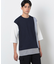 ストライプ コンビ デザイン Ｔシャツ（半袖）